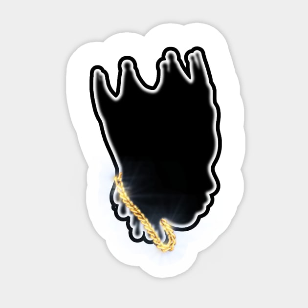 Black King 👑 Sticker by CazzyShop